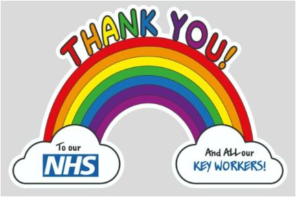 Thanks to the NHS and all Key Workers